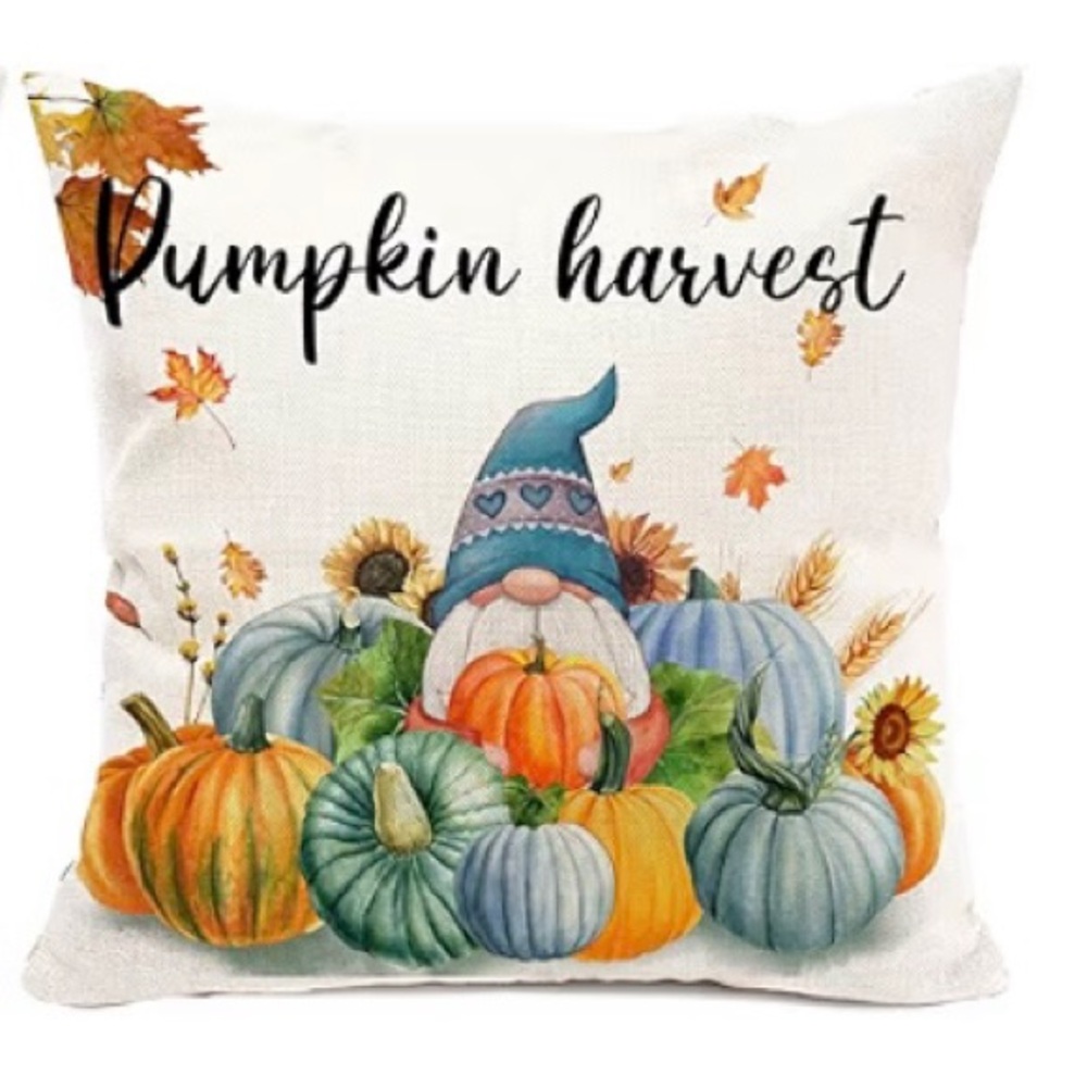 3/$12 Fall Pumpkin Harvest Decorative Pillow Cover
